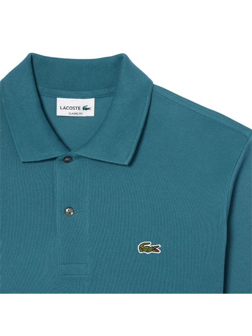 polo lacoste | L1212IY4 VERDE PETROLIO